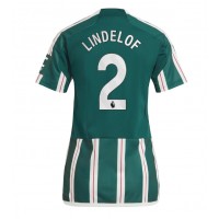 Manchester United Victor Lindelof #2 Bortatröja Kvinnor 2023-24 Korta ärmar